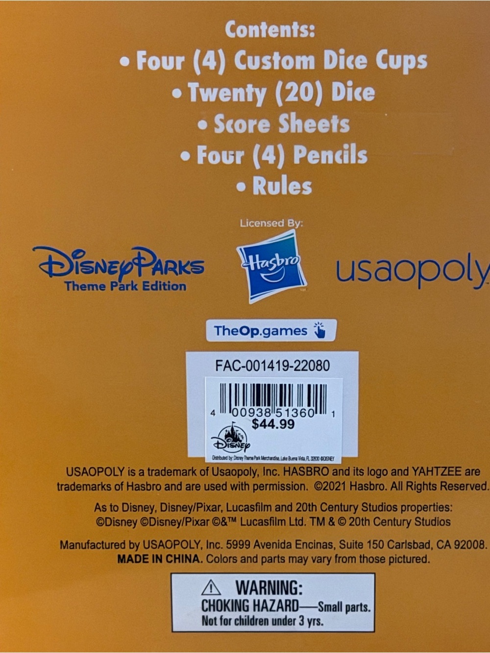 Disney Parks Exclusive Yahtzee Theme Park Edition Game NEW SEALED - Picture 6 of 12